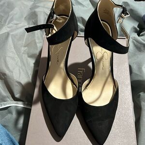 Jessica compassion suede heels 8